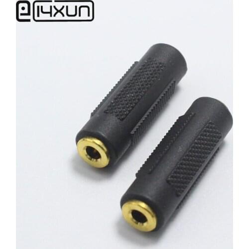 1pcs Gold-plated 3.5mm Female to 3.5mm Female Connector 3.5 F/F Plug jack for PC Audio Video