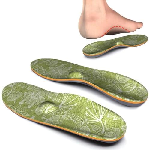 Flower Pattern IFITNA Insole, High Stretch Cotton, EVA Material, Non-slip, Shock Absorption, Ease Plantar Fasciitis
