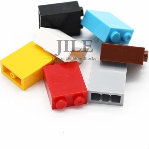 Building Blocks Brick 1x2x2 with Inside Stud Holder 3245c Moc DIY Enlighten Creative Basics Sets Compatible Assembles Particles