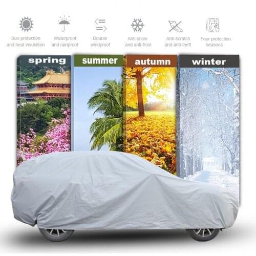 Exterior Car Cover Outdoor Protection Full Car Covers Snow Cover Sunshade Waterproof Dustproof Universal for Hatchback Sedan SUV