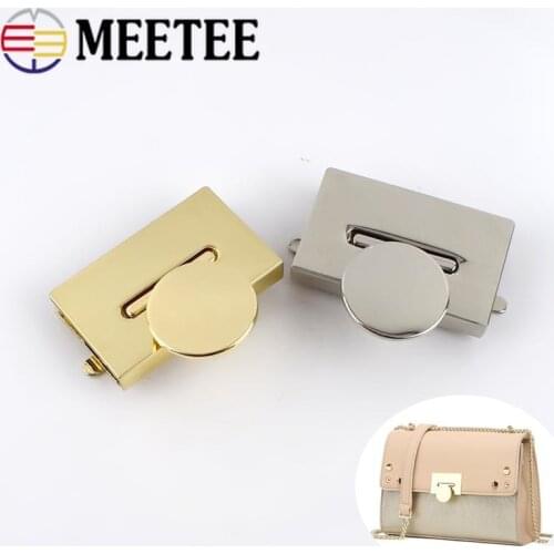 2/4/10pcs 42x29mm Handbag Bag Twist Turn Lock For DIY Replacement Metal Locks Purse Snap Clasp Closure Hardware Accessories