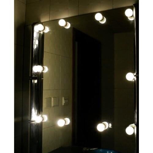 5V Led Makeup Mirror Light Bulb Hollywood Makeup Vanity Lights USB Wall Lamp 10pcs Dimmable Dressing Table Mirror Lamp