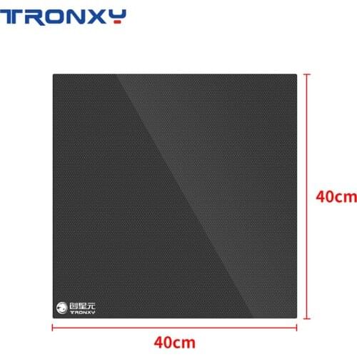 Tronxy 3D Printer Accessories 400mm*400mm Tempered Glass Plate Platform Heated Bed Build Surface impressora 3d Printer Parts
