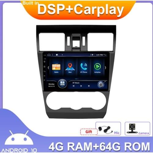 DSP Carplay 9" For Subaru Forester / XV/ WRX 2015-2018 Car Radio Multimedia Video Player Navigation GPS Android 10.0 2din 2 din