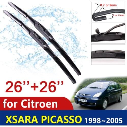 Car Wiper Blade for Citroen Xsara Picasso 1998~2005 Front Windscreen Windshield Brushes Car Accessories ( NOT SIDE PIN ) 2004