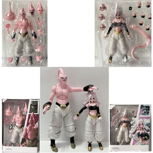 SHF Evil Majin Buu l Super Android NO.21 Fierce Battle PVC Action Figure Toy