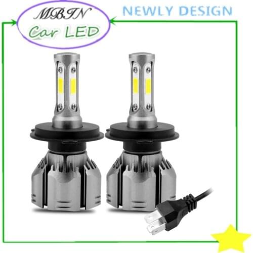 HI/Lo Beam H4 Dual Beam COB Universal Vehicle Driving Lamp Front Fog Bulb 150W R11 12000LM 72W Led Headlight Kit Waterproof