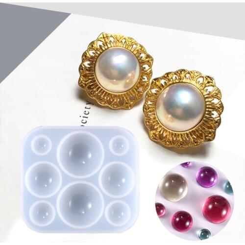DIY Diamond Ball Stone Silicone Molds for DIY UV Epoxy Resin Earring Jewelry Tool Mold Pendant DIY Party Gifts New