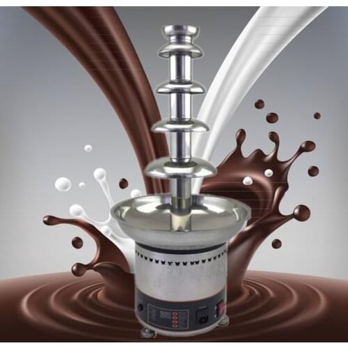 5 tiers High electric chocolate fountain machine hot chocolate melt fountain fondue machine 110v 220v