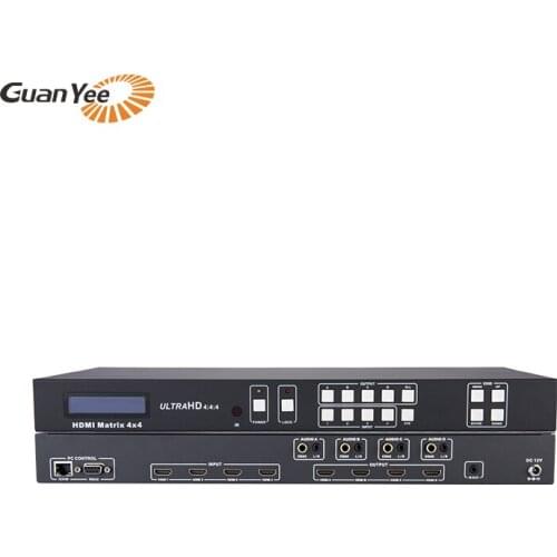 Hdmi switcher 4 in 4 out matrix coaxial digital audio separation 4K video HDR high Resolution splitter