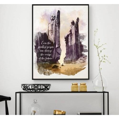 J.R.R. Tolkien Quote Wall Art Canvas Print Fantasy Literature Classic Movie Poster Art Painting Living Room Home Wall Decor