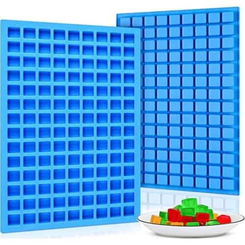 126 Cavity Square Silicone Mold Mini Candy Mould for Chocolate Gummy Ice Cube Jelly Truffles Pralines Caramels Ganache