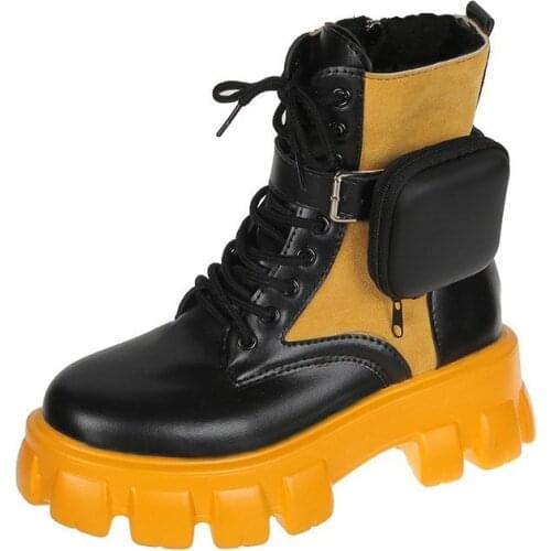 Fashion Black Boots High Top Waterproof Dr Female Ankle Boot 2021New Winter Spring Women Martins Boots Mens Platform Leather