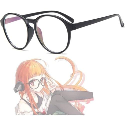 Persona 5 Futaba Sakura Kurusu Akatsuki Akira Kurusu Joker Black Round Glasses Cosplay Prop Accessory