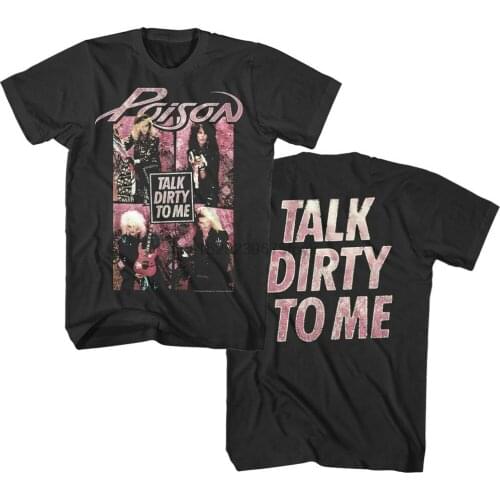 OFFICIAL Poison Talk Dirty To Me Vintage Mens T-shirt Rock Band Tour Merch Top