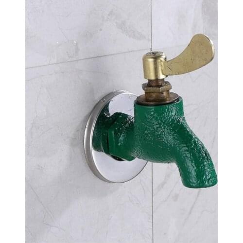 Lowest price cast iron washing machine faucet with single handle garden bibcock for single cold water tap