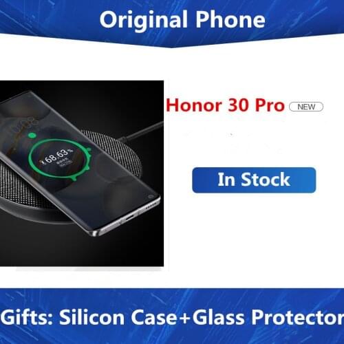Stock Honor 30 Pro 5G Smart Phone 6.57" 2340X1080 8GB RAM 256GB ROM 40.0MP 50X Zoom 40W Super Charger Kirin 990 Android 10.0