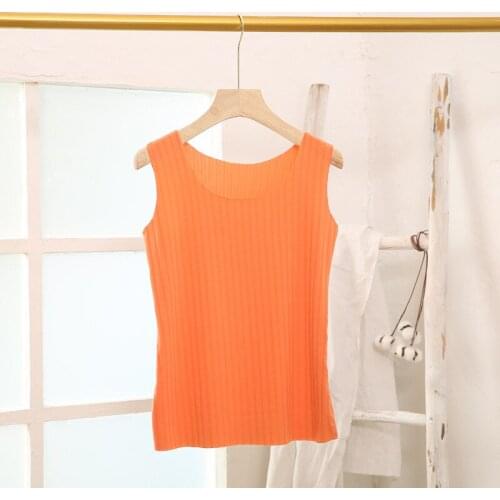 Women Sexy Knitted Thread Fbric Top Sleeveless ped Vest Slim Sling Tank V-neck Plain Camisole High Elastic Camis