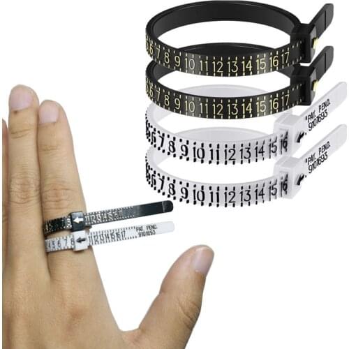 1pcs Professional Jewelry Tools Ring Mandrel Stick Finger Gauge Ring Sizer Measuring US Size For DIY Jewelry Size Tool Sets