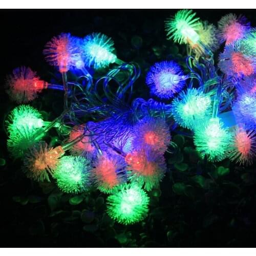 10M Nut Snow Globe Lighting Ball Fairy Lights Garden Lamp Party Wedding Decoration Curtain Eu Plug New Year H-13