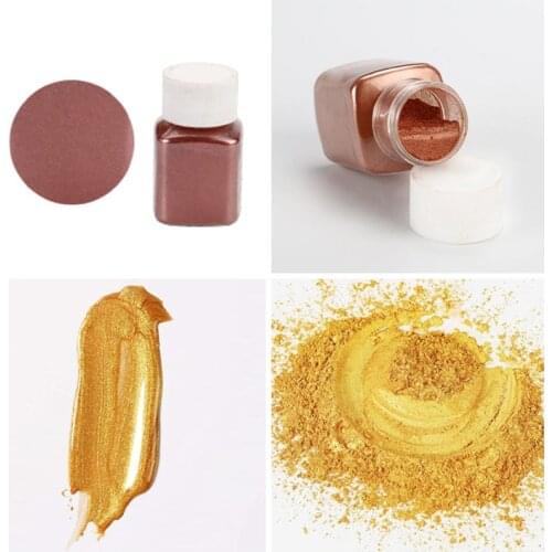 46 Colors Pearlescent Powder Natural Mica Mineral Powder Epoxy Resin Paint Pearl Pigment DIY Jewelry Crafts Making Accessories