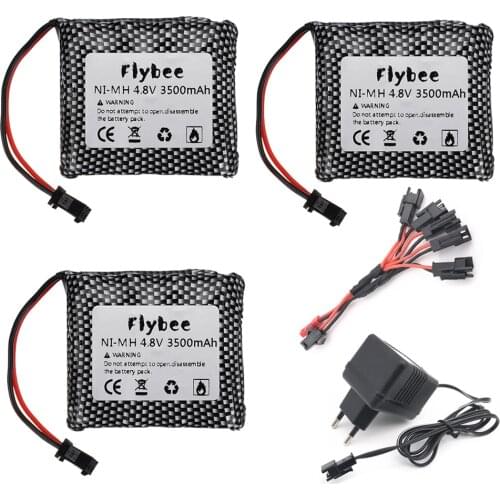 3500mAh 4.8v Battery For RC Cars Battery 4.8v NiMH Battery For Remote Controlled Electric Toys Tool Boats Tank Toys Guns Battery