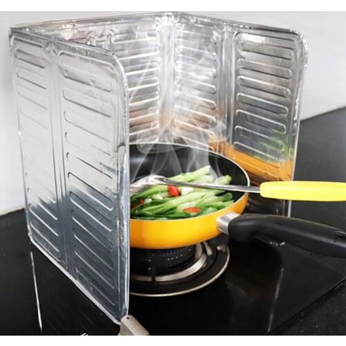 Aluminum Folding Oil Splash Proof Screen For Oil Baffle Of Gas Stove Splash Proof Cover Kitchen Cooking Tools