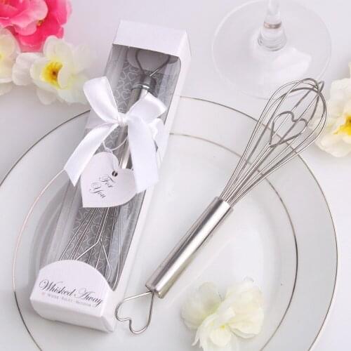 Free shipping Wedding Favors Party Shower Favors and Gifts "The Perfect Mix" Silver Kitchen Whisk cooking tools egg tools