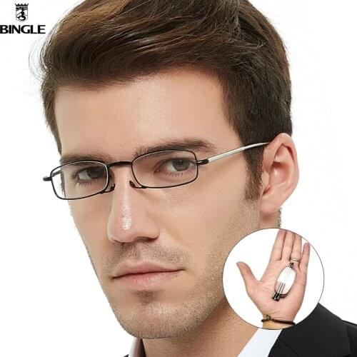 BINGLE Anti Blue Light Folding Reading Glasses Magnet Men Women Optical Portable Presbyopic Diopter Foldable Eyewear With Box