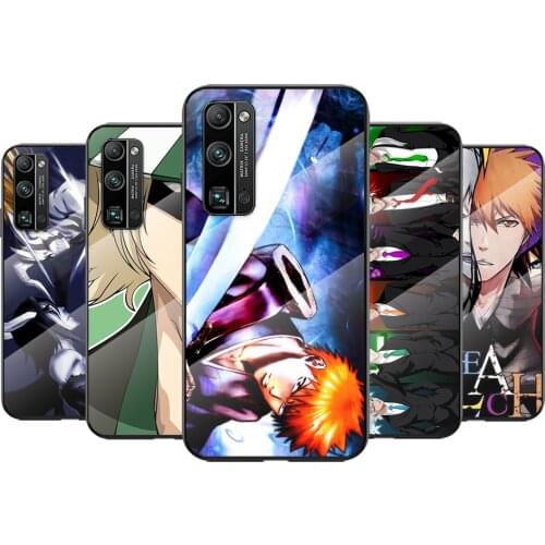 Tempered Glass Cover Anime Bleach ichigo For Huawei Honor 30 20 10 9X 8X Pro Plus Lite Shockproof Shell Phone Case