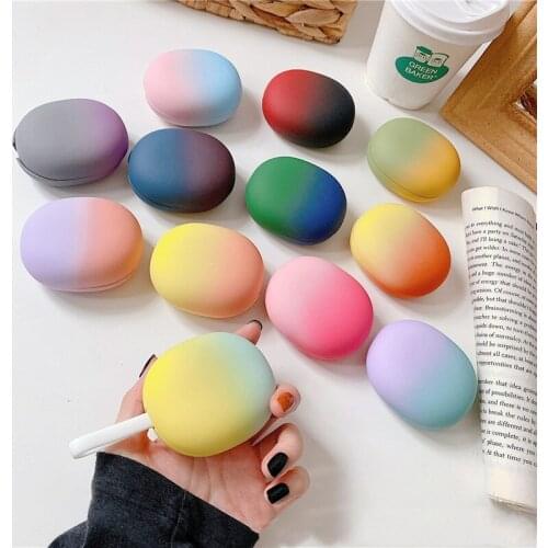 Coloful Hard PC Case For Baseus W05 Earphone Cover Charging Box Bags For BaseusW05 Headset Cover Case