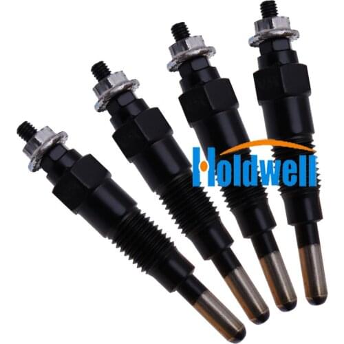 Holdwell 4PCS Glow Plug 15951-65510 for Kubota B20 B4200 B5200 B6200 B7200 B8200 B9200