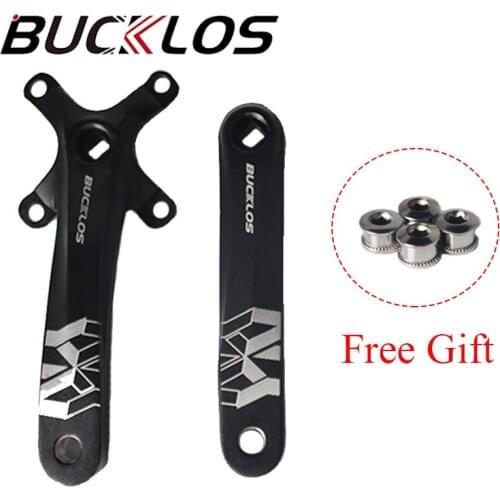 BUCKLOS MTB 104BCD Crank Aluminum Alloy 170mm Bike Crankset Square Hole Single/Double Mountain Road Bicycle Accessories