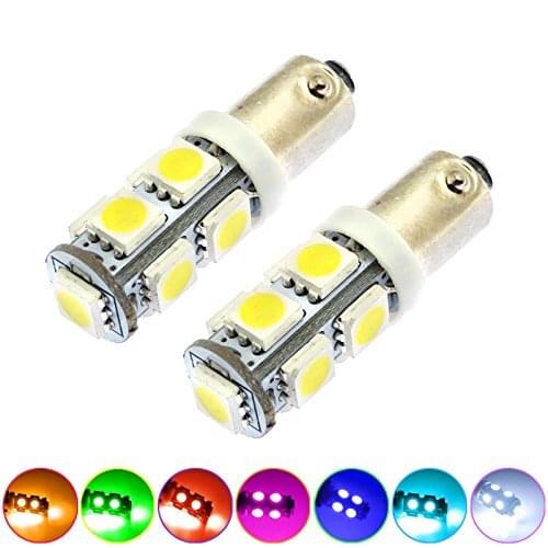 Kit 10 Lampada Ba9s 9 Led 5050 Varias Cores T4w 69 Unidade 12 Volts Super Branco