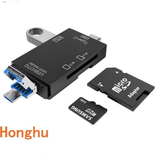 Android phone type-c multi-function 2.0 card reader for SD / TF / U disk memory card computer