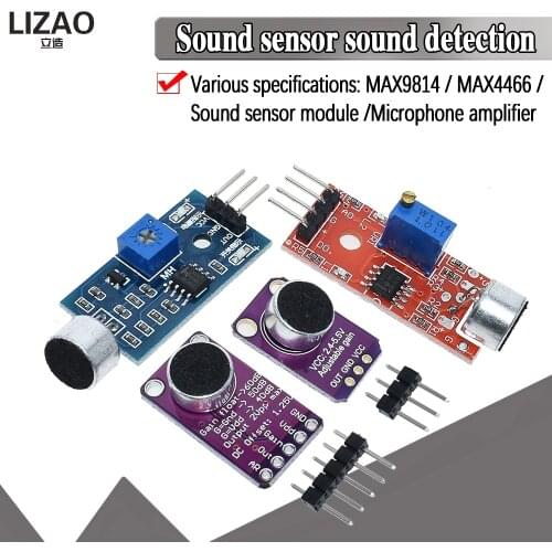 Selling Sound sensor module sound control sensor MAX4466 MAX9814switch detection whistle switch microphone amplifier For Arduino