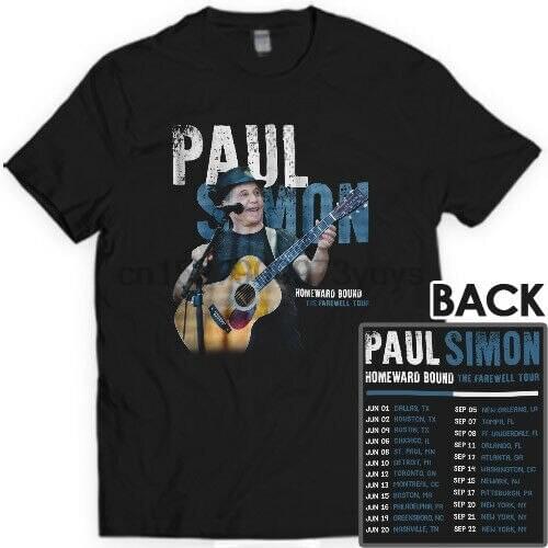 Paul Simon Homeward Bound The Farewell Tour 2018 T shirt S to 3XL MENS