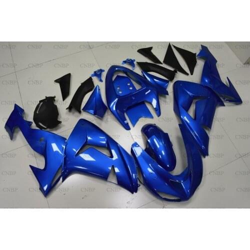 Ninja ZX 10r 2006 - 2007 Body Kits ZX-10r 06 Fairing Kits ZX-10r 2006 Blue Plastic Fairings