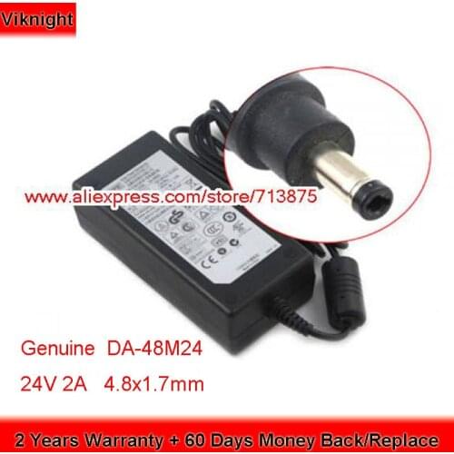 Genuine New APD DA-24C24 DA-48M24 24V 2A Laptop Charger for APD FB5000 SCANNER Power Supply