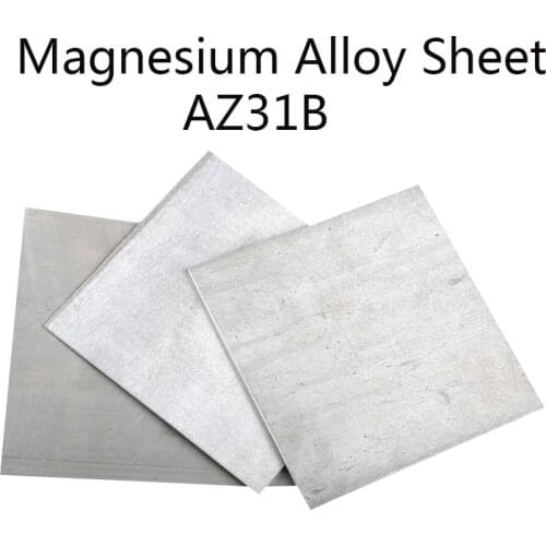 AZ31B Magnesium Alloy Sheet Mg Plate Flat Thick 1 2 3 mm Electroplating Anodes Experiment Anode CNC Machine Mould Metal Process