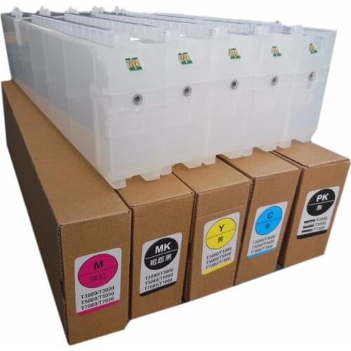 Einkshop 1Set Empty Refillable Ink Cartridge For Epson SureColor T3200 T5200 T7200 T3270 T5270 T7270 T3270D T5270DT6941-T6945
