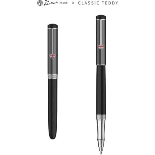 Picasso 921 Business Metal Roller Ball Pen Grey Teddy Pimio British Series Iridium For Office & School Writing Gift Pen