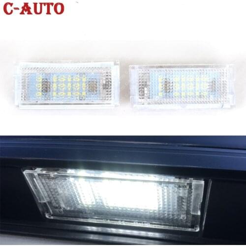 1 Pair 12V Led Number License Plate Light Car Parts Number Plate Lamp Rear Stop Signal For BMW E46 4D 1998 1999 2000 2001 2002