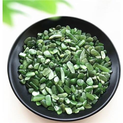 50g 5-7mm Natural Green Jasper Jade Stone Polished Reiki Chakra Healing Crystals Natural Stones and Minerals
