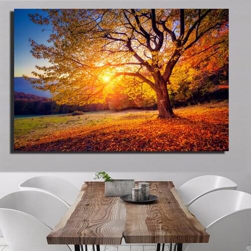 5D Diamond Painting Embroidery Autumn Tree Plant Landscape DIY Mosaic Art Cross Stitch Gift European Home Decoration