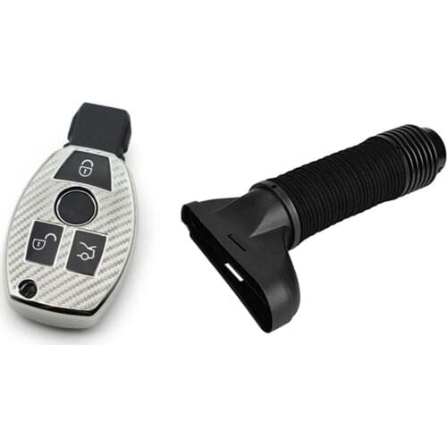 Car Air Intake Tube Hose With Car Key Case Fob For Mercedes-Benz W204 C250 M271 12-15,A B C E S G M V Class GLK CLA GLE