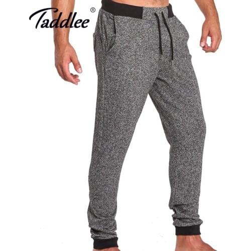 Taddlee Brand Legging Full Length Long Pants Sweetpants Jogger Mens Ankle Trousers Skinny Bottoms Active Cotton