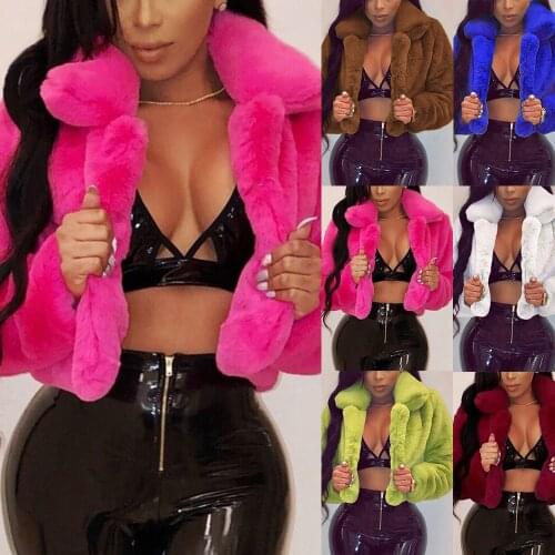 Dihope Fur Coats With Collar
