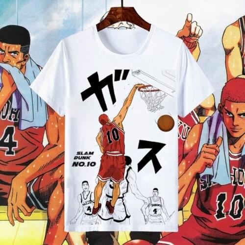 SHOHOKU Sakuragi Hanamichi Hisashi Mitsui 3D Print T Shirt Summer Graphic Tees Crew Neck Harajuku Casual Top Costume tshirt