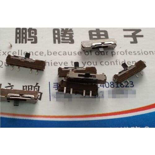 10PCS/lot Imported Japanese ALPS toggle switch 3 gear patch 4 feet sliding automatic reset optional SSSS7A0101